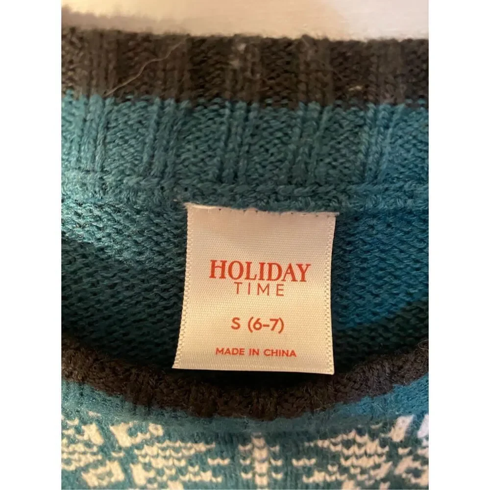 Holiday time boys, Christmas, remote control, long sleeve, sweater, size small